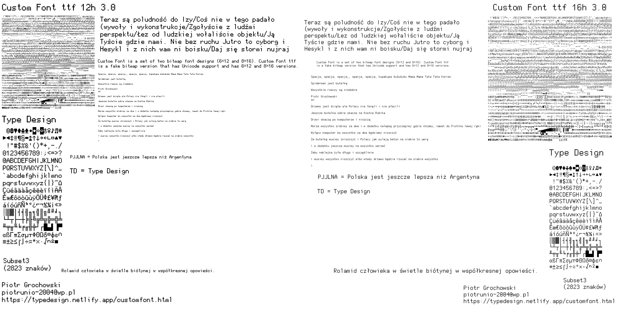Custom Font ttf 3.0 - Typoteka